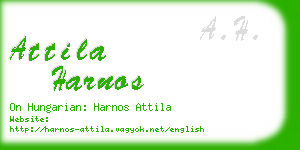 attila harnos business card